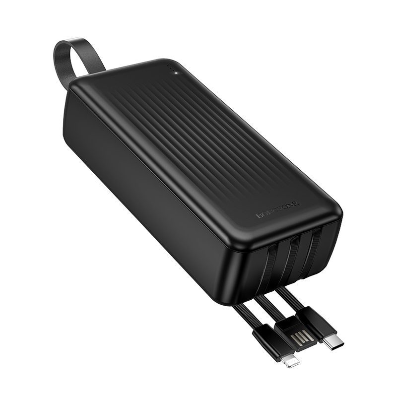 foto_add-321265 Borofone Power Bank 30000mAh BJ79B Clever - USB - with Type C and Lightning cables black