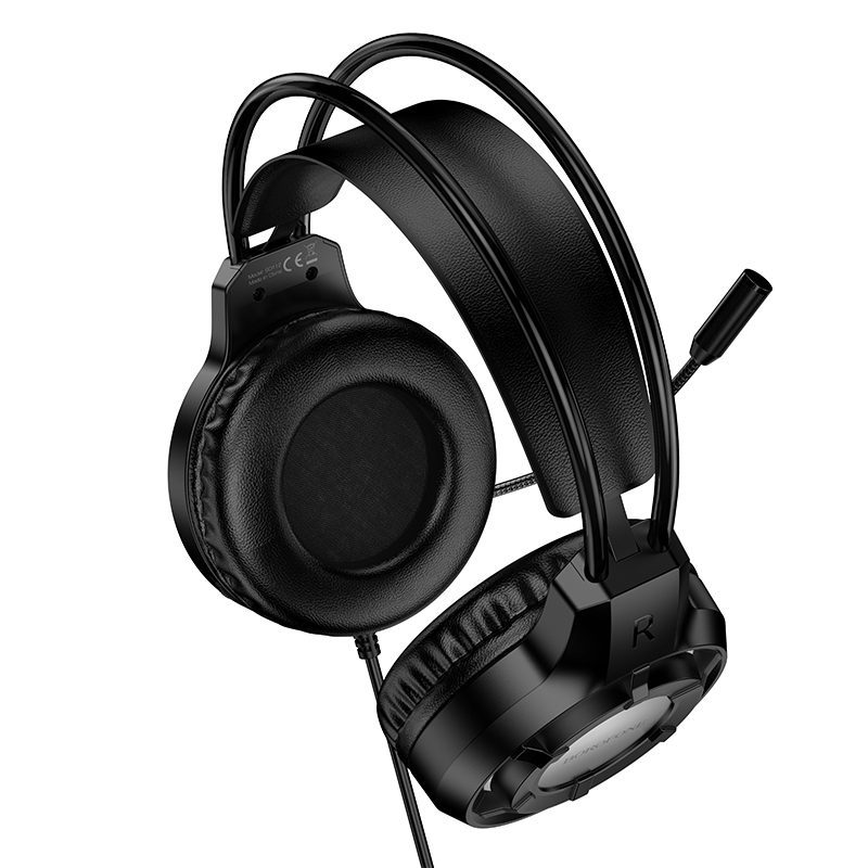 Borofone Headphones BO112 Wave gaming with microphone black