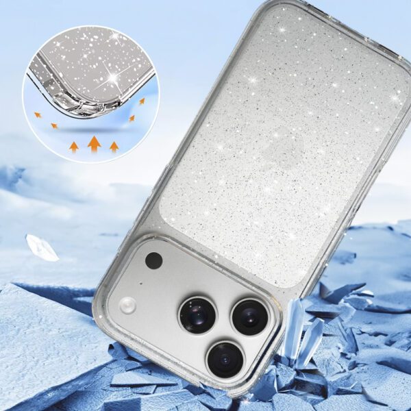 foto_add-332982 Crystal Glitter Case for Iphone 17 Pro Silver