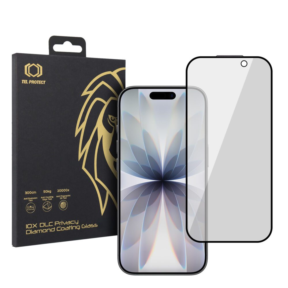 product-103613 Tempered glass Tel Protect 10X Privacy DLC Diamond Coating for Iphone 16 Pro/17