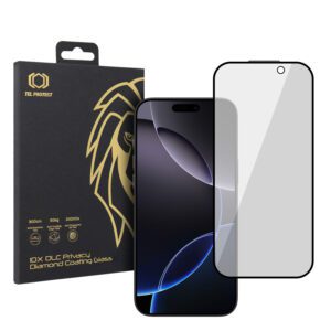 Tempered glass Tel Protect 10X Privacy DLC Diamond Coating for Iphone 16 Pro Max