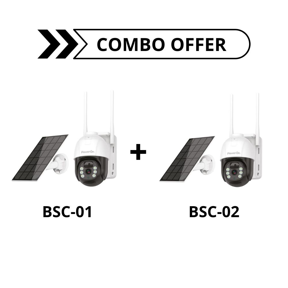 Combo Offer IP Cameras 4G & Wi-Fi Power On