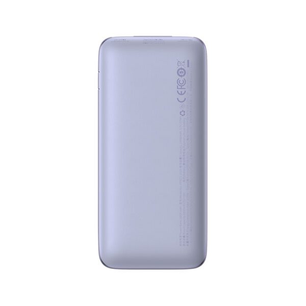 Baseus Bipow Pro Power Bank 10000mAh 20W Purple with USB Type A - USB Type C 3A 0.3m Cable (PPBD040205)eng