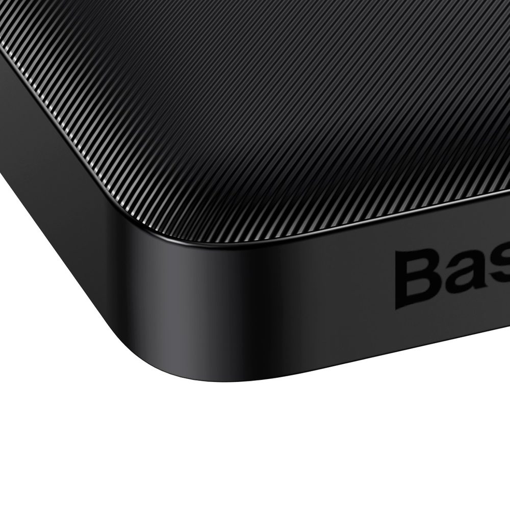 Baseus Bipow powerbank with display 10000mAh 15W black (Overseas Edition) + USB-A - Micro USB cable 0.25m black (PPBD050001)eng