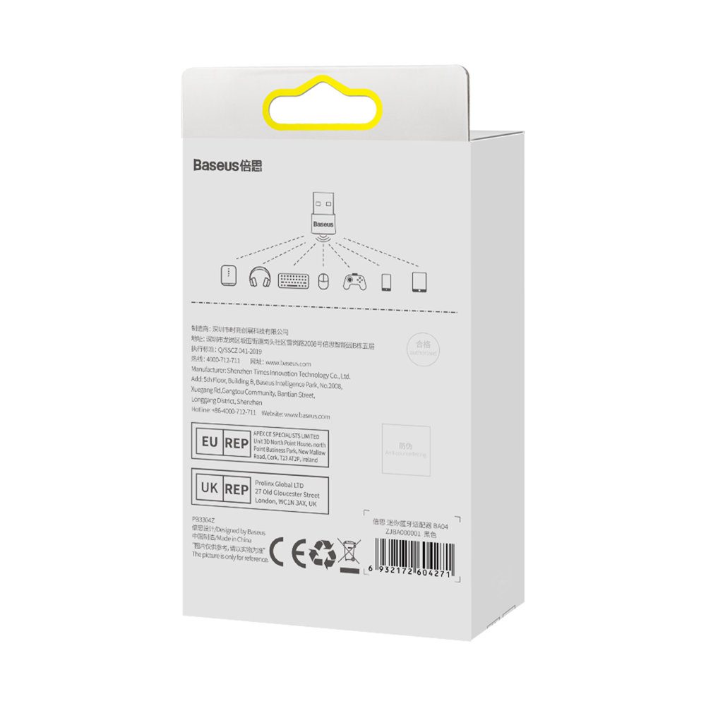 135319_6 Baseus BA04 mini Bluetooth 5.0 adapter USB receiver transmitter for computer black (ZJBA000001)eng