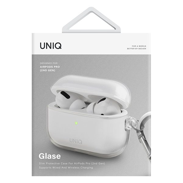 Uniq case Glase AirPods Pro 2 gen transparent/glossy cleareng