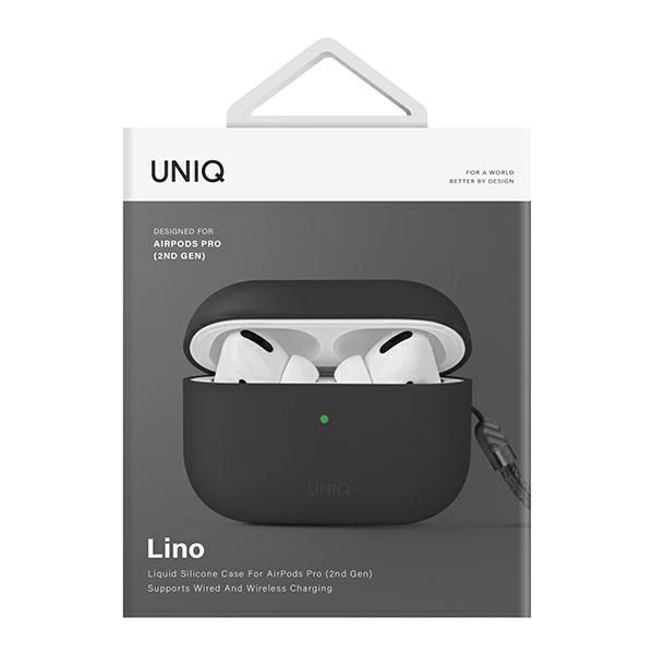 Uniq case for Lino AirPods Pro 2 gen Silicone grey/ash greyeng