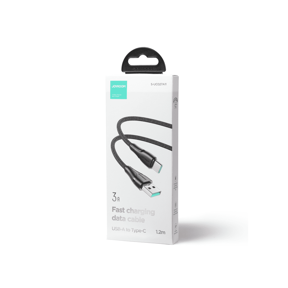 137948_3 Joyroom Surpass Series A11 USB-A / USB-C 3A cable 0.25 m - blackeng