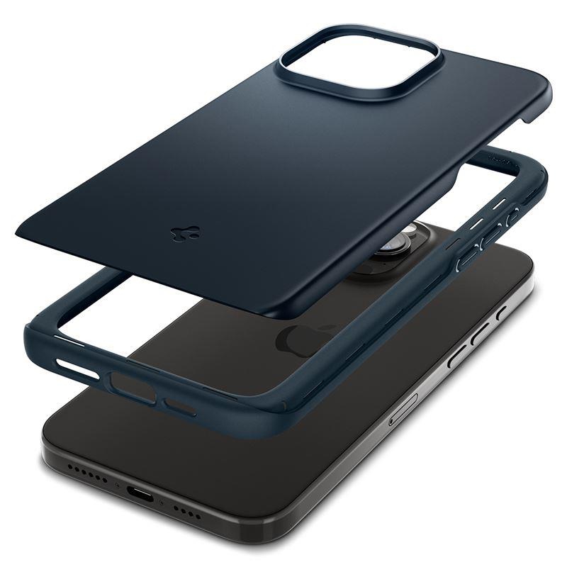 Spigen Thin Fit iPhone 15 Pro Case - Navy Blueeng