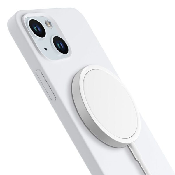 153321_6 3mk Hardy Silicone MagCase for iPhone 15 - white and silvereng