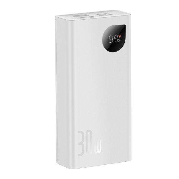 155486_15 Baseus Adaman2 power bank with digital display 2x USB-A / 1x USB-C 10000mAh 30W - whiteeng