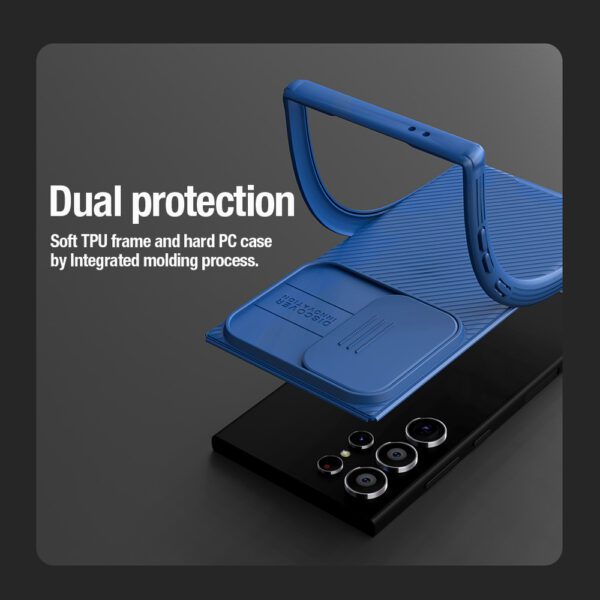 Nillkin CamShield Pro armored case with camera protector for Samsung Galaxy S24 Ultra - blueeng
