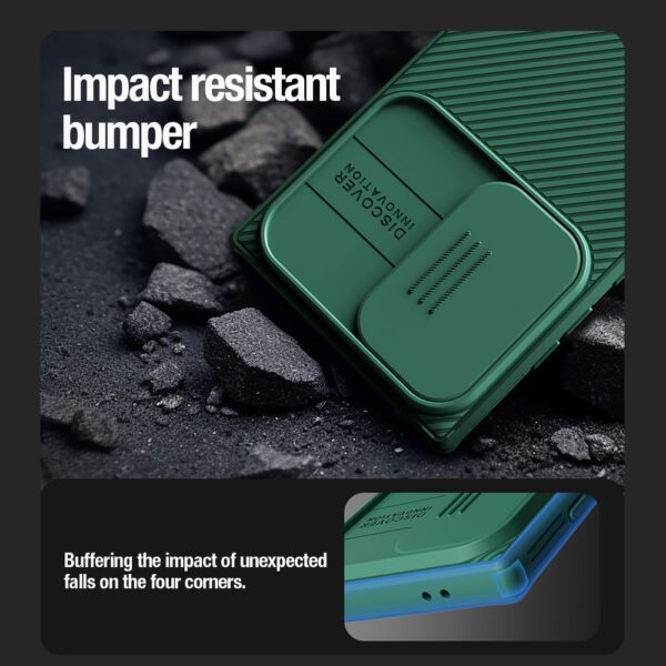 Nillkin CamShield Pro armored case with camera protector for Samsung Galaxy S24 Ultra - greeneng