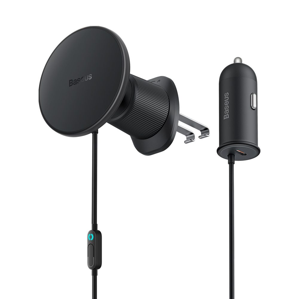 [RETURNED ITEM] [RETURNED ITEM] MagSafe 15W USB C 25W Baseus CW01 inductive car charger - blackeng