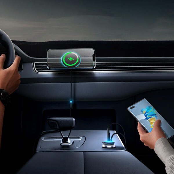 [RETURNED ITEM] [RETURNED ITEM] MagSafe 15W USB C 25W Baseus CW01 inductive car charger - blackeng