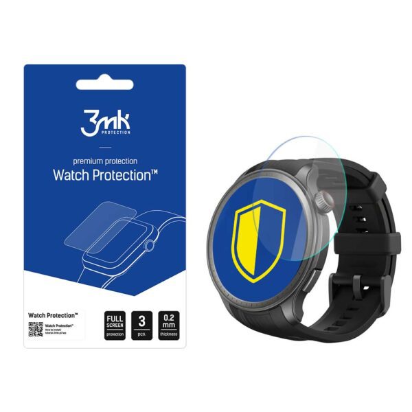 163278_1 3mk Watch Protection™ hybrid glass v. FlexibleGlass Lite on Amazfit Balanceeng