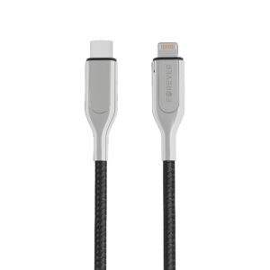 Forever Core Utra Fast MFI PD cable USB-C - Lightning 1,5 m 2,4A black