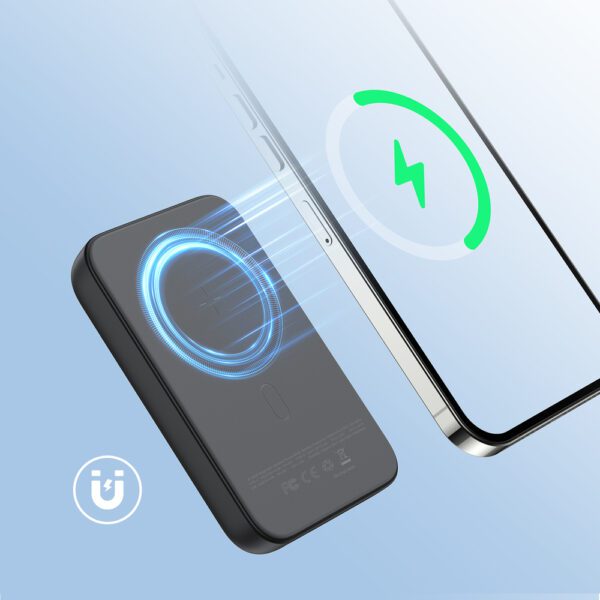 Joyroom JR-W020 20W 10000mAh MagSafe powerbank + USB-A - USB-C 0.25m cable - blackeng