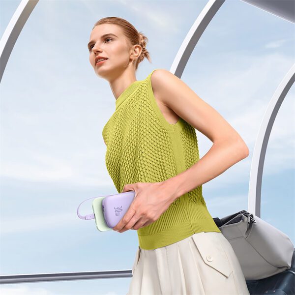 Baseus QPow 2 30W 10000mAh Power Bank with Built-in USB-C Cables - Purpleeng