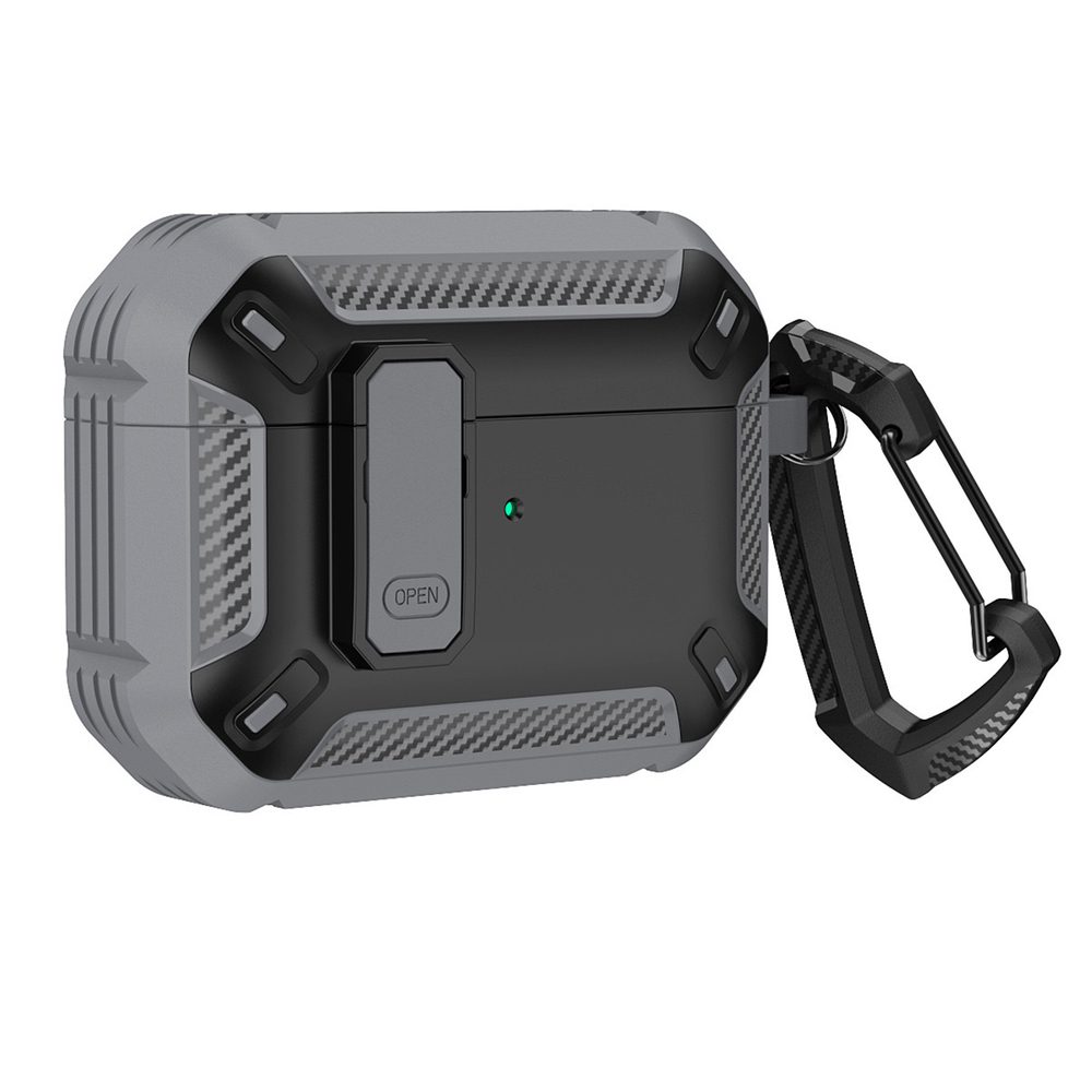 Airpods 4 Armor Case with Carabiner - Grayeng