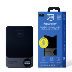 Powerbank 3mk MagSynergy with MagSafe 5000 mAh 18W - blackeng