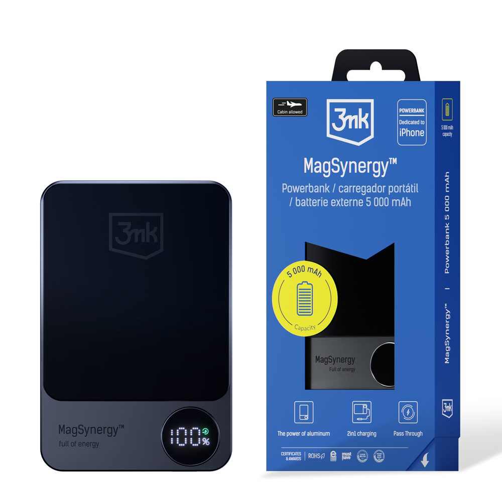 178974_1 Powerbank 3mk MagSynergy with MagSafe 5000 mAh 18W - blackeng