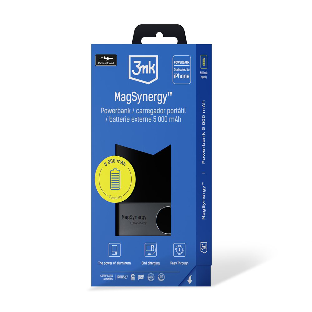 178974_2 Powerbank 3mk MagSynergy with MagSafe 5000 mAh 18W - blackeng