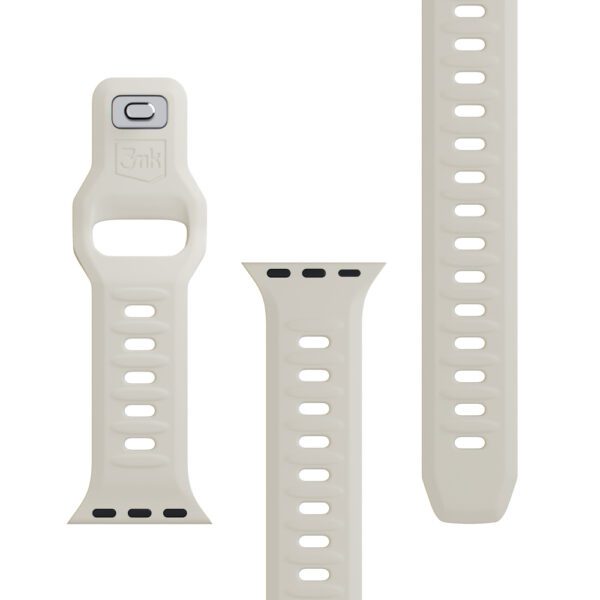 3mk Silicone Watch Strap for Apple Watch 38/40/41 mm - whiteeng