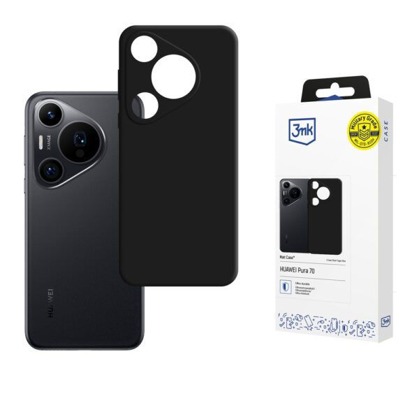 179644_1 3mk Matt Case for Huawei Pura 70 Pro / 70 Pro+ - blackeng