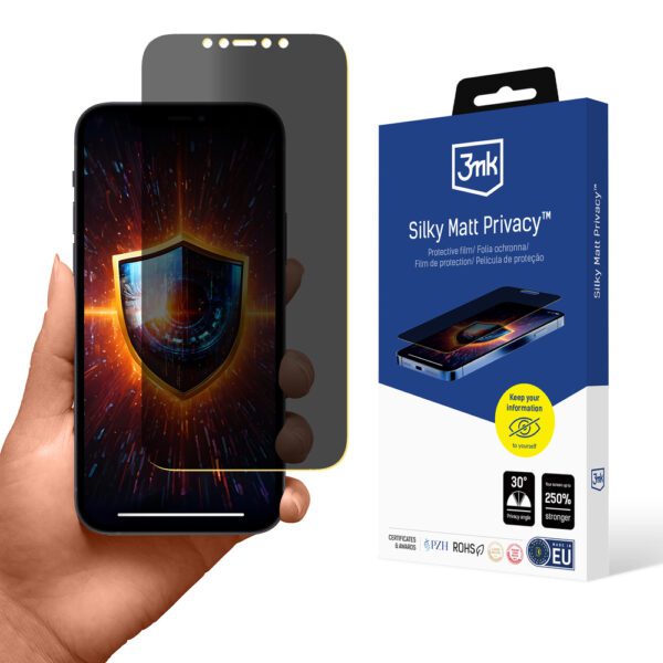 3mk Silky Matt Privacy Screen Protector for iPhone 12 Pro Maxeng