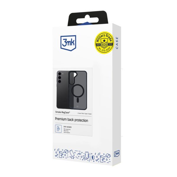 181443_3 3mk Smoke MagCase for Samsung Galaxy S23 5G - Blackeng