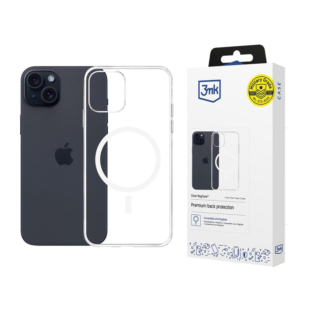 3mk Clear MagCase for Apple iPhone 15 - transparenteng