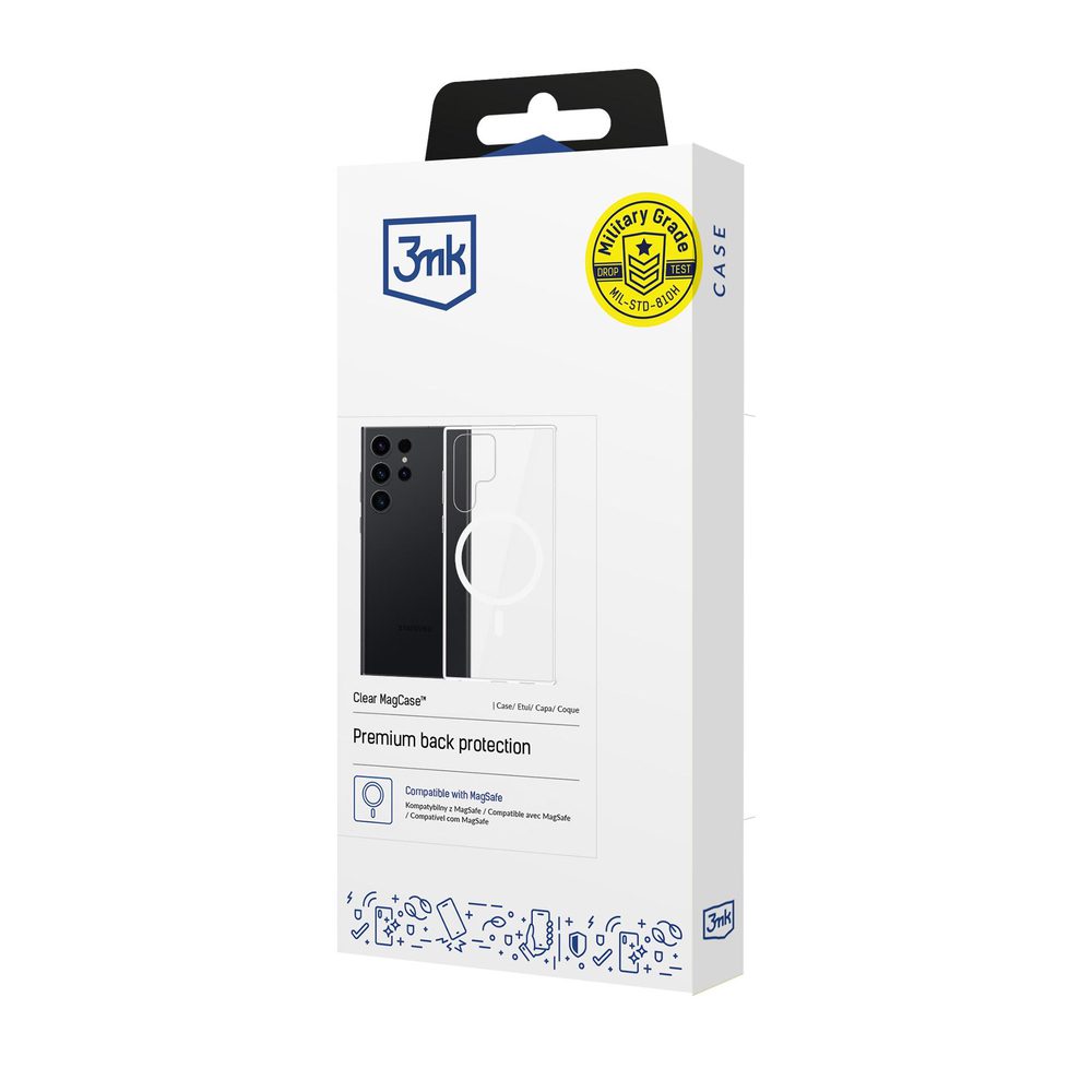 3mk Clear MagCase for Samsung Galaxy S24 Ultra - transparenteng