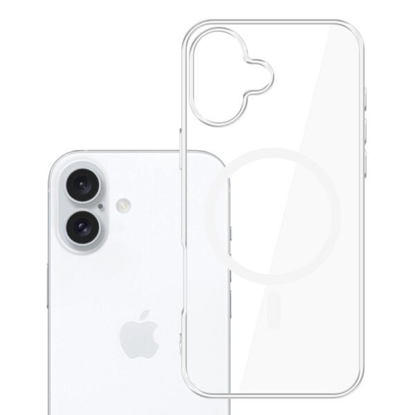 182306_3 3mk Clear MagCase for Apple iPhone 16 - transparenteng