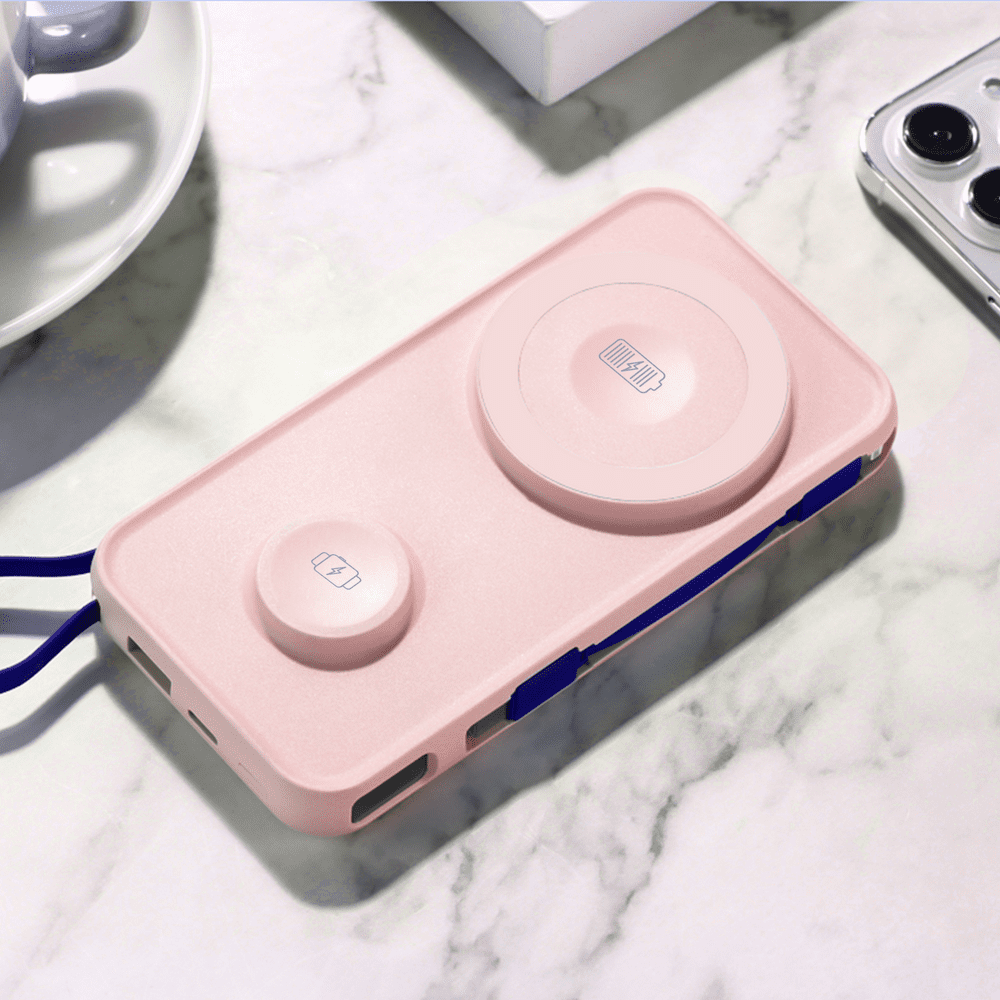 182393_5 Powerbank 3mk PastelUp 10,000mAh 22.5W USB 1A1C - pinkeng