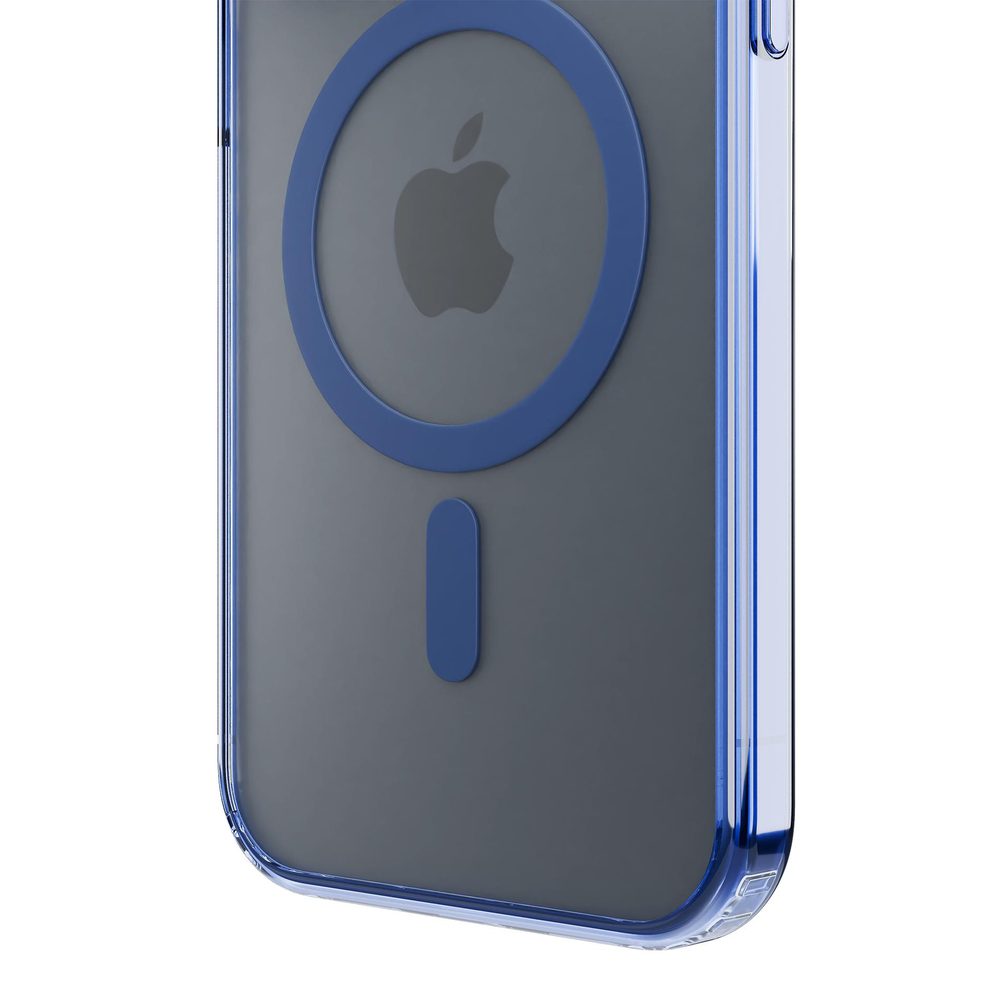 182429_2 3mk Frosty MagCase Blue Case for Apple iPhone 14 - Transparenteng