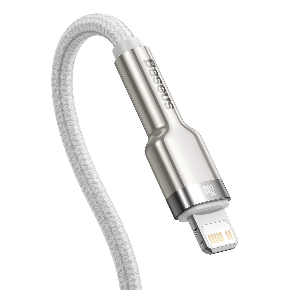Baseus Cafule Series Metal Data USB-C / Lightning 20W PD cable 1 m - whiteeng