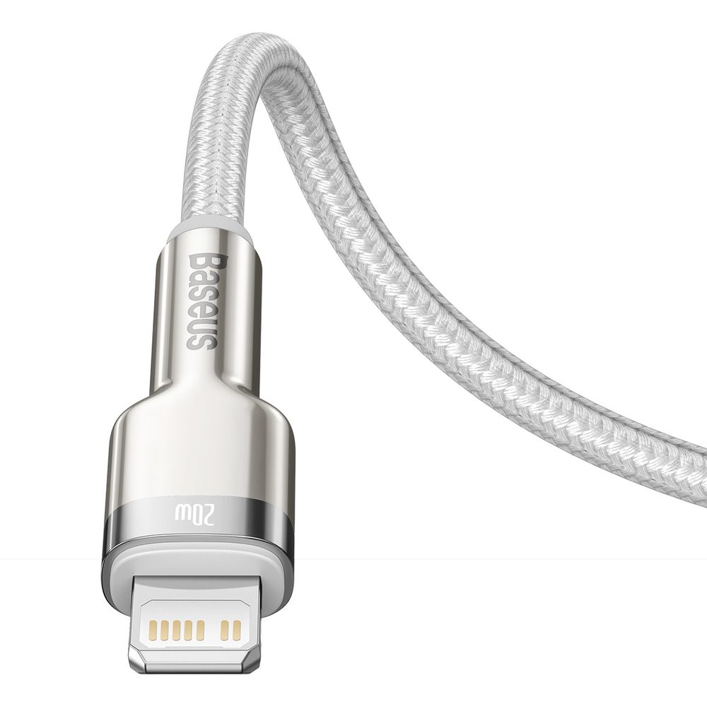 Baseus Cafule Series Metal Data USB-C / Lightning 20W PD cable 1 m - whiteeng