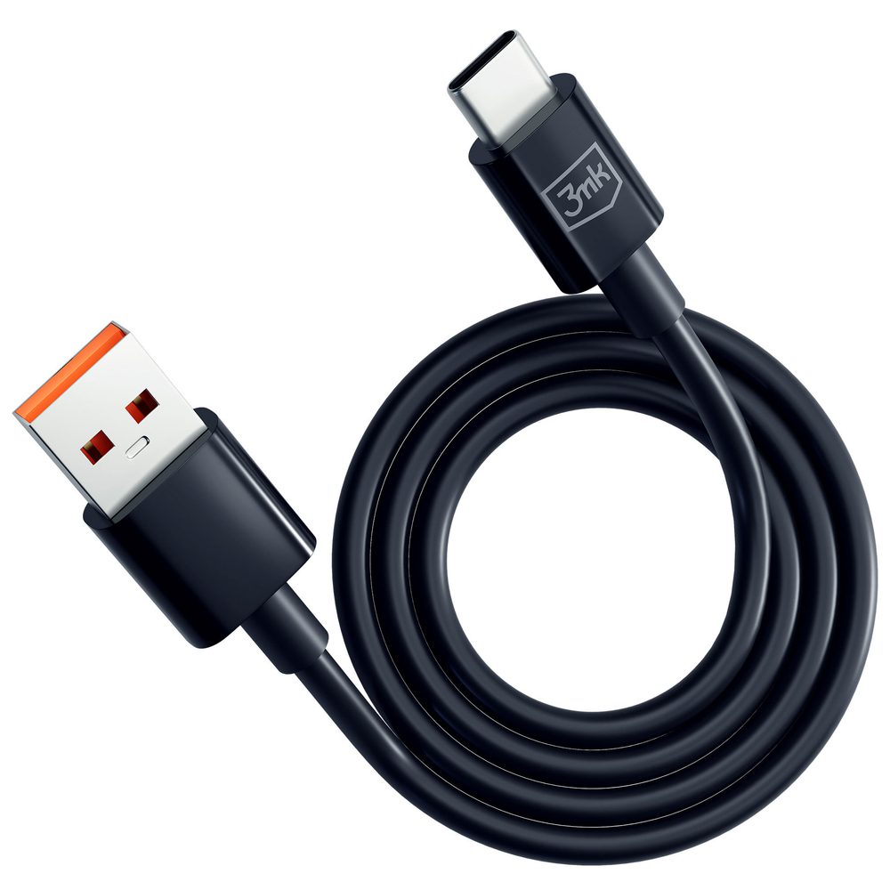 184368_4 3mk Hyper Cable USB-A / USB-C 1.2m 5A - blackeng