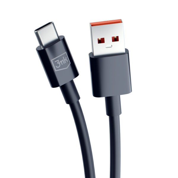 184368_9 3mk Hyper Cable USB-A / USB-C 1.2m 5A - blackeng