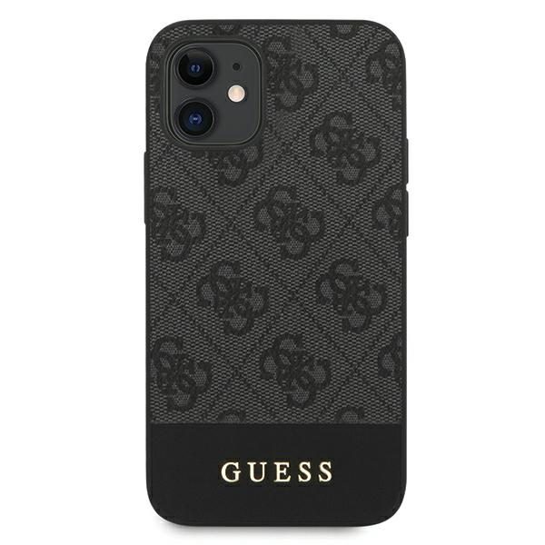 Guess GUHCP12SG4GLGR iPhone 12 mini 5.4" gray/gray hardcase 4G Stripe Collectioneng
