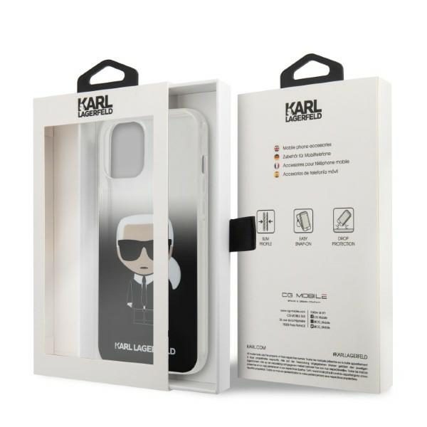 187299_10 Karl Lagerfeld KLHCP12LTRDFKBK iPhone 12 Pro Max 6.7" black/black hardcase Gradient Ikonik Karleng