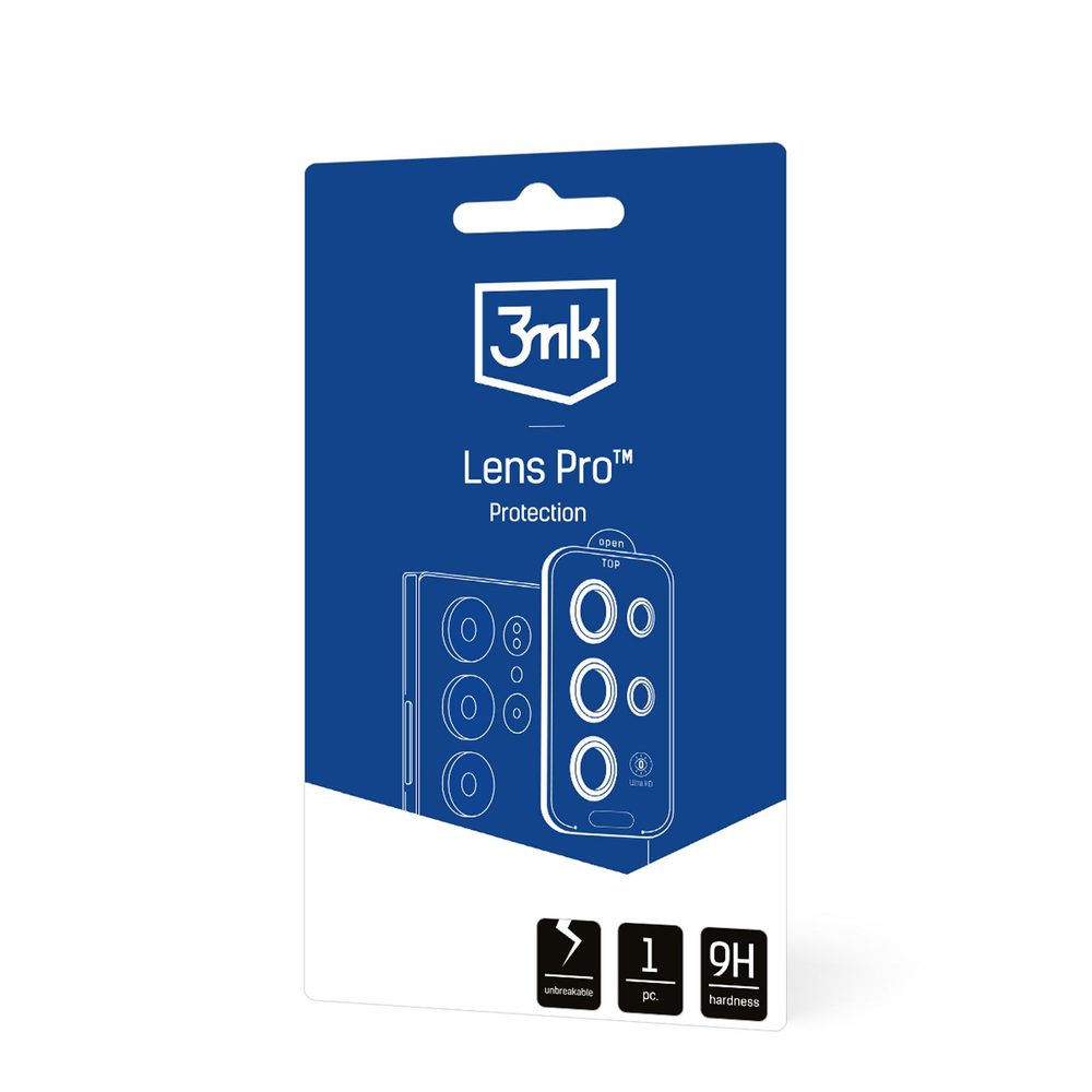 3mk Lens Protection Pro Black Camera Lens Glass for Samsung Galaxy S25 Ultraeng