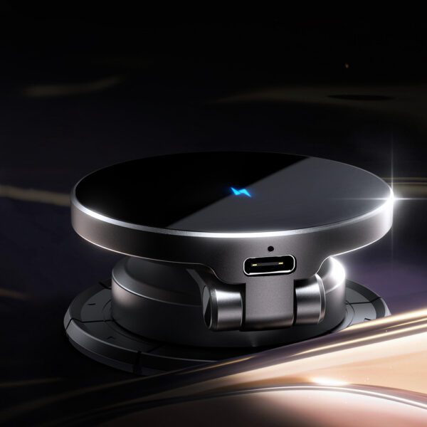 Joyroom JR-ZS408 magnetic holder with 15W inductive charger for car cockpit - blackeng