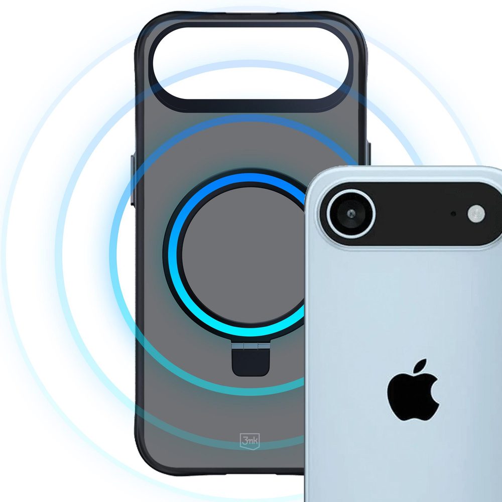 3mk Smoke Case Mag&Stand for iPhone Air - Blackeng
