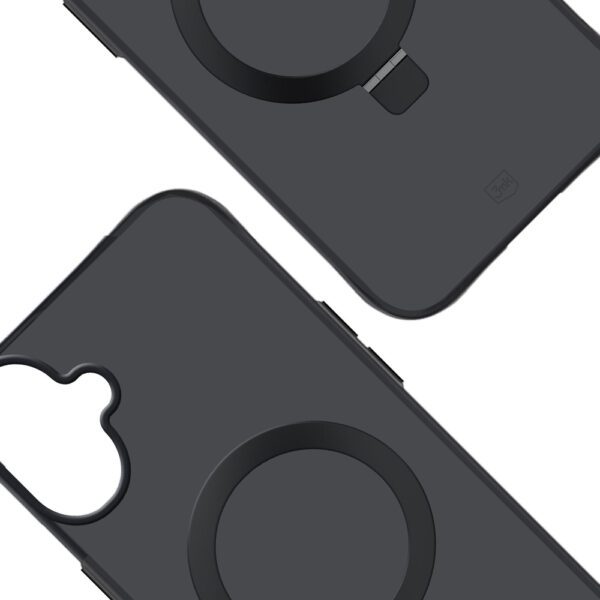 3mk Smoke Case Mag&Stand for iPhone 17 - blackeng
