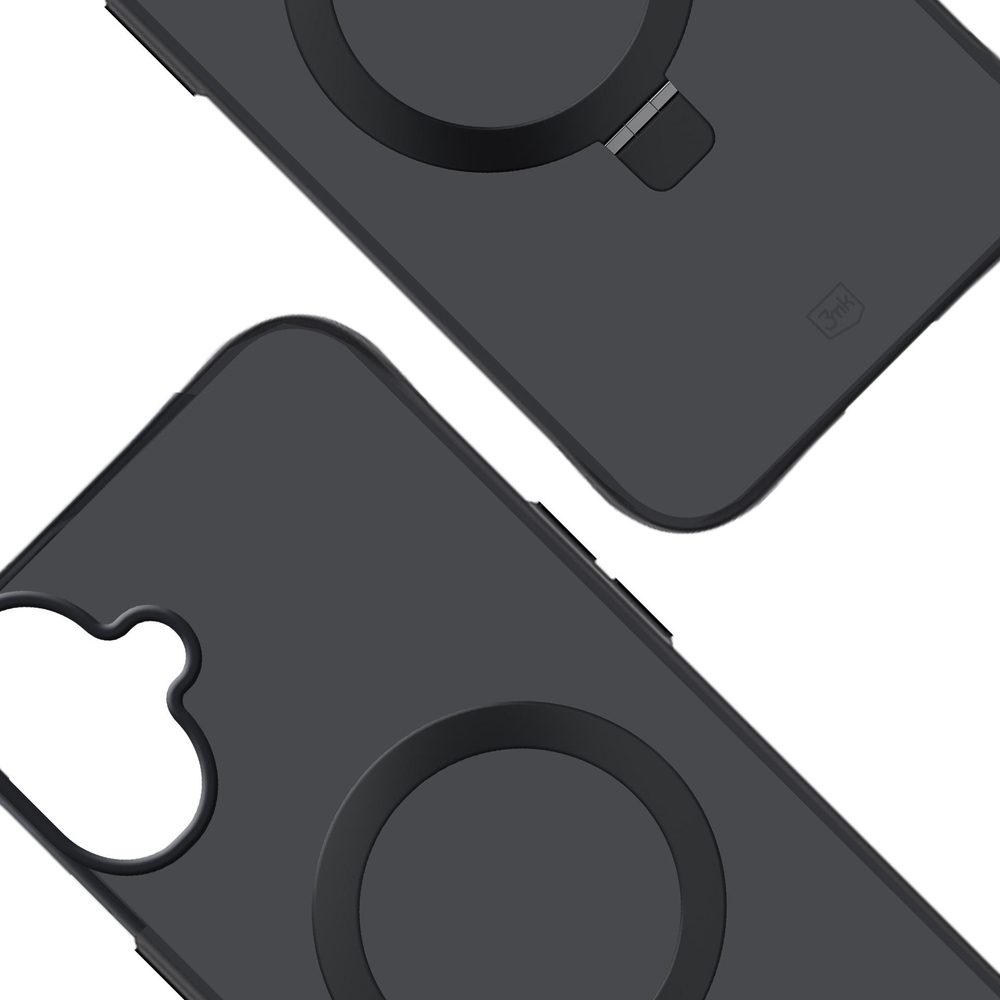 3mk Smoke Case Mag&Stand for iPhone 17 - blackeng