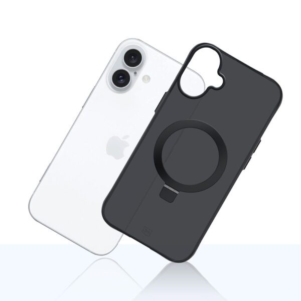 3mk Smoke Case Mag&Stand for iPhone 17 - blackeng