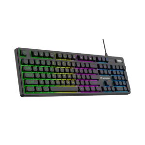 Wozinsky WKG-200 rainbow membrane gaming keyboard with scroll wheel - blackeng