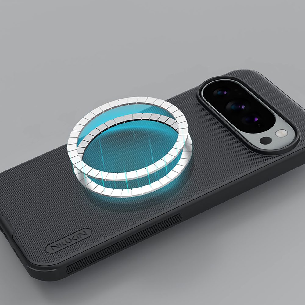 Etui Nillkin Super Frosted Shield Pro Magnetic kompatybilne z MagSafe na Google Pixel 10 Pro XL - czarnepol